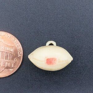 Vintage Celluloid Plastic Football Sports Cracker Jack Prize Charm for Bracelet